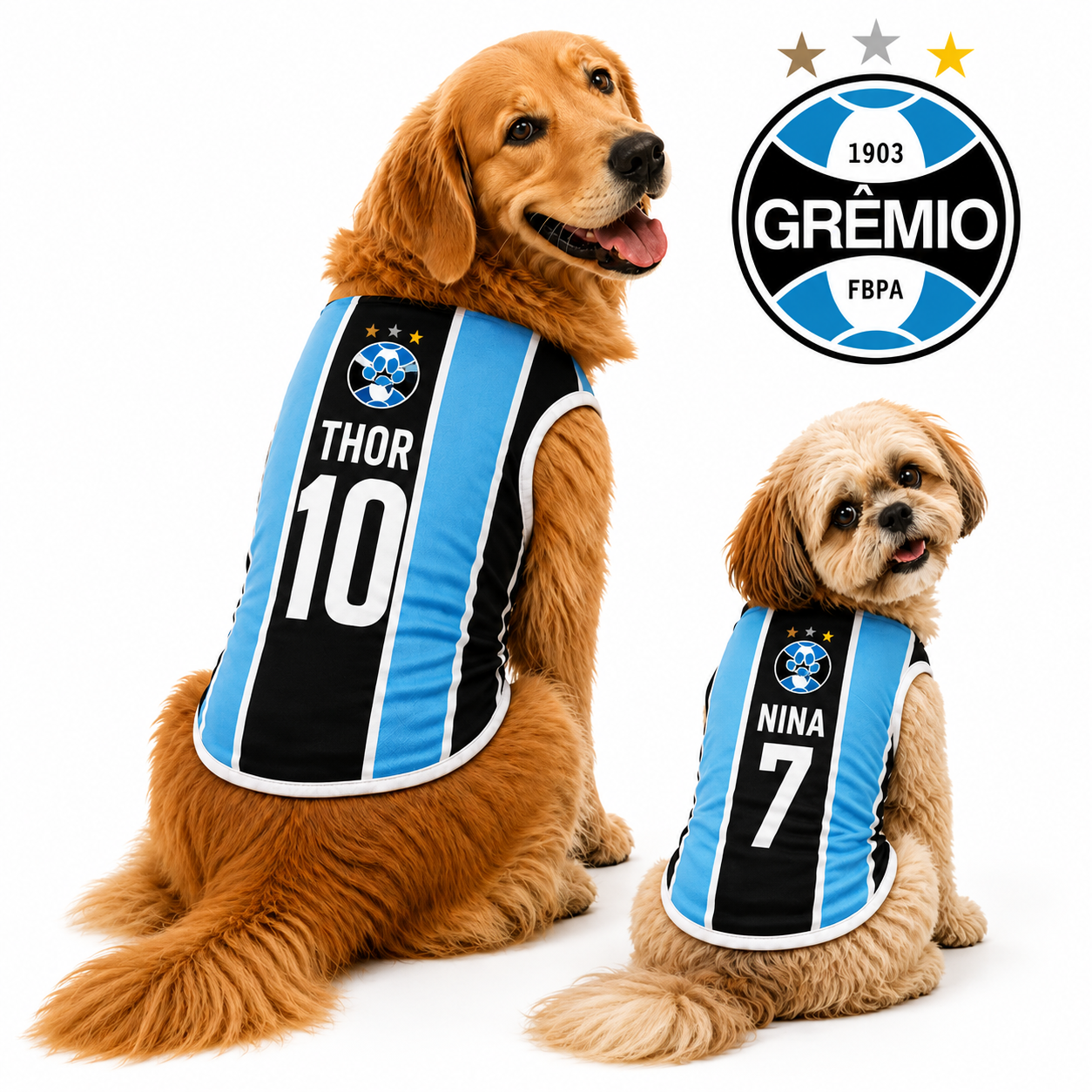 Cãomisa Grêmio Personalizada - Frete Grátis